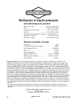 Предварительный просмотр 52 страницы Briggs & Stratton 853212 Operator'S Manual