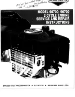 Preview for 1 page of Briggs & Stratton 95700 Series Service And Repair Manual