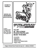 Briggs & Stratton 96197001200 Owner'S Manual preview