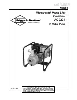 Предварительный просмотр 1 страницы Briggs & Stratton AC0201 Series Illustrated Parts List