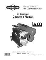 Preview for 1 page of Briggs & Stratton Air Compressor Operator'S Manual