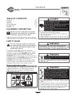 Preview for 2 page of Briggs & Stratton BPW2400 Owner'S Manual