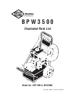 Briggs & Stratton BPW3500 Illustrated Parts List предпросмотр