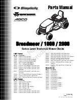 Briggs & Stratton Broadmoor 1 Parts Manual preview