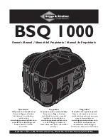 Preview for 1 page of Briggs & Stratton BSQ 1000 Owner'S Manual