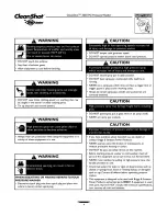 Preview for 4 page of Briggs & Stratton CleanShot 020206-0 Owner'S Manual