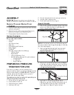 Preview for 6 page of Briggs & Stratton CLEANSHOT 2050PSI Owner'S Manual