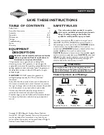 Preview for 2 page of Briggs & Stratton Elite 01894-1 Operator'S Manual