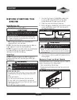 Preview for 7 page of Briggs & Stratton Elite 01894-1 Operator'S Manual