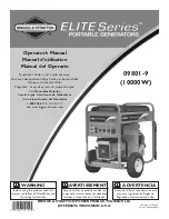 Preview for 1 page of Briggs & Stratton Elite 09801-9 Operator'S Manual