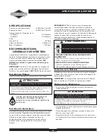 Preview for 36 page of Briggs & Stratton Elite 09801-9 Operator'S Manual