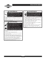 Preview for 42 page of Briggs & Stratton Elite 09801-9 Operator'S Manual