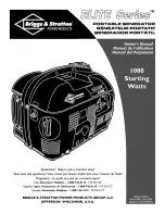 Preview for 1 page of Briggs & Stratton Elite series 01532-2 Owner'S Manual