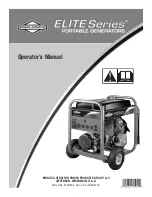 Briggs & Stratton ELITE Series Operator'S Manual preview