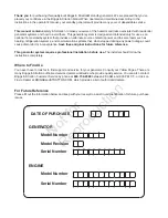 Preview for 2 page of Briggs & Stratton Fortress Installation And Operation Manual