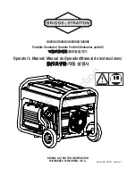 Preview for 1 page of Briggs & Stratton GS2500 Operator'S Manual