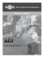 Briggs & Stratton Home Generator Operator'S Manual preview