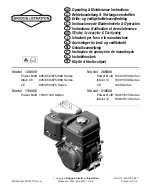 Briggs & Stratton Intec I/C 1350 Series Operating And Maintenance Instructions Manual preview