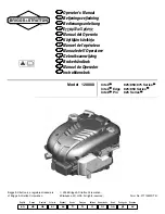 Briggs & Stratton Intek 825 Series Operator'S Manual preview