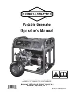 Briggs & Stratton Portable Generator Operator'S Manual preview