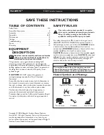 Preview for 2 page of Briggs & Stratton PowerBoss 030220 Operator'S Manual