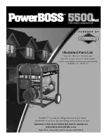 Briggs & Stratton PowerBoss 30221 Illustrated Parts List preview