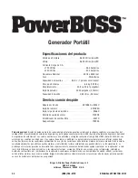 Предварительный просмотр 48 страницы Briggs & Stratton PowerBoss PowerBOSS 5600 Watt Portable Generator Operator'S Manual