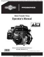 Briggs & Stratton Pro series Operator'S Manual предпросмотр