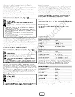 Preview for 61 page of Briggs & Stratton Professional 850 120000 Operator'S Manual