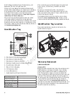 Preview for 2 page of Briggs & Stratton Simplicity 1752205 Customer Contact Manual