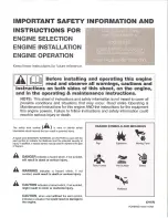 Preview for 2 page of Briggs & Stratton Sno/Gard 222400 Series Operating And Maintenance Instructions Manual