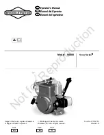 Briggs & Stratton Snow Series 90000 Operator'S Manual preview