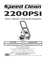 Briggs & Stratton SpeedClean 020239-1 Owner'S Manual предпросмотр