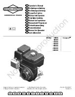 Briggs & Stratton Vanguard 110000 Operator'S Manual preview