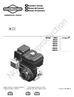 Preview for 1 page of Briggs & Stratton Vanguard 1100000 Operator'S Manual