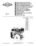 Предварительный просмотр 1 страницы Briggs & Stratton Vanguard 117400 Operating And Mounting Instructions Manual