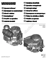 Preview for 1 page of Briggs & Stratton Vanguard 490000 Operator'S Manual