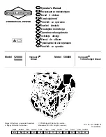 Preview for 1 page of Briggs & Stratton Vanguard 520000 Operator'S Manual