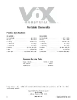 Preview for 24 page of Briggs & Stratton Vox 030339 Operator'S Manual