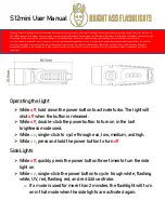 BRIGHT ASS FLASHLIGHTS S12 mini User Manual preview