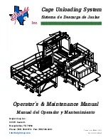 BRIGHT Coop Cage Unloading System Operator And  Maintenance Manual preview