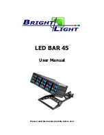 Предварительный просмотр 1 страницы Bright Light LED BAR 45 User Manual