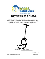 Предварительный просмотр 1 страницы Bright Solutions BSL1500 Owner'S Manual