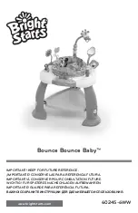 Bright Starts Bounce Bounce Baby 60245 Manual preview