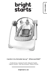 Предварительный просмотр 1 страницы Bright Starts Comfort 2 Go Portable Swing Whimsical Wild Manual