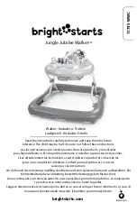 Preview for 1 page of Bright Starts Jungle Jubilee Walker 11735 Manual