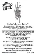 Bright Starts Spring 'n Bounce Deluxe Manual preview
