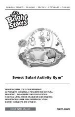 Bright Starts Sweet Safari Activity Gym Manual preview