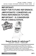 Bright Starts Sweet Spots & Ladybugs 6973 Manual preview