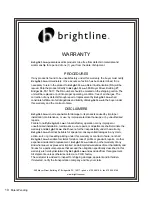 Предварительный просмотр 10 страницы Brightline 1.1N Operating Instructions Manual